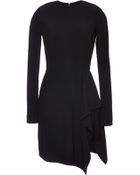 Elie Saab Black Stretch Cady Dress - Lyst