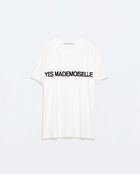 Zara Text Tshirt - Lyst