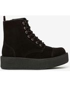 Nasty Gal T.U.K. Mondo Suede Hig Top Creeper - Lyst