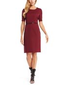 Hugo Boss Davisa | Stretch Virgin Wool Blend Dress - Lyst