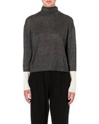 3.1 Phillip Lim Lurex Turtleneck Jumper - Lyst