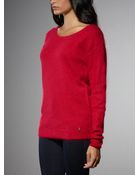 Patrizia Pepe Oversize Pullover In Angora Yarn - Lyst