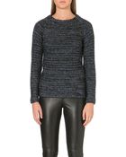 Maje Metallic-Knit Jumper - Lyst