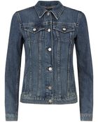 Theory John Distressed Denim Jacket - Lyst