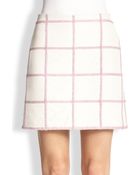 3.1 Phillip Lim Textured Grid-Patterned Skirt - Lyst