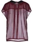 M. Grifoni Denim Blouse - Lyst