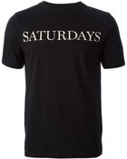 Saturdays Surf Nyc Logo Print Tshirt - Lyst