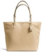 Coach Madison Northsouth Tote in Leather - Lyst