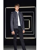 Hugo Landix Leather Motorcycle Jacket - Lyst
