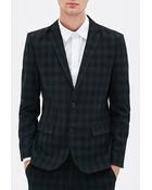 21men Plaid Two-Button Blazer - Lyst