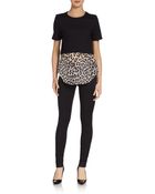 Pjk Patterson J. Kincaid Amy Silk-Chiffon Paneled Top - Lyst