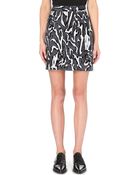 Proenza Schouler Moiré Flocked Mini Skirt - Lyst