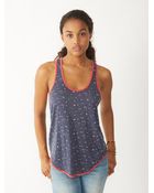 Alternative Apparel Perfect Shirttail Printed Tank Top - Lyst