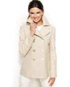Kenneth Cole Reaction Petite Wool-Blend Peacoat - Lyst