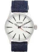 Nixon "The Sentry Leather" Watch - Lyst
