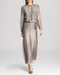 Halston Heritage Maxi Dress - Slit Detail - Lyst