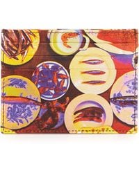 Etro Plate Printed Leather Card Case - Lyst