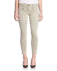Current/Elliott Soho Zi Animal Print Skinny Jeans - Lyst