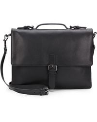John Varvatos Sid Leather Briefcase - Lyst