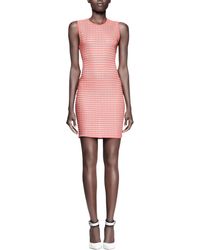 Alexander Wang Fitted Optical-Stripe Tank Dress - Lyst
