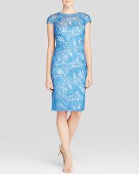 Tadashi Shoji Dress - Cap Sleeve Lace - Lyst