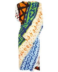Vivienne Westwood Anglomania Harp Printed Crepe Dress - Lyst