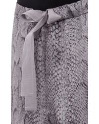 Nina Ricci Python-Print Silk Pajama Pants - Lyst