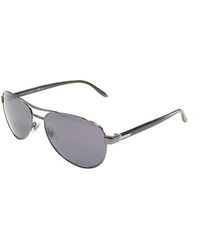 sunglasses grey gucci v81 2236 gg visor aviator ruthenium polarized lens dark lyst