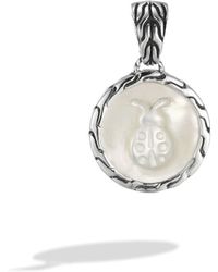 John Hardy Round Charm Pendant / Enhancer - Lyst