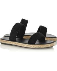 Finds + Maslin & Co Hutton Cotton-Terry Espadrille Slides - Lyst