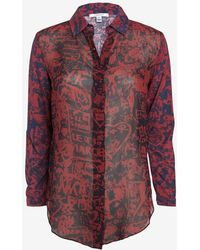 Carven Printed Blouse - Lyst