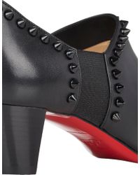 Christian Louboutin Studded Vicky Ankle Boots - Lyst
