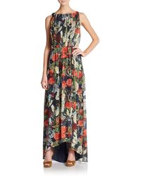Alice + Olivia Wheaton Floral-Print Maxi Dress - Lyst