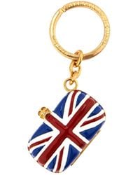 Alexander McQueen Britannia Key Ring - Lyst