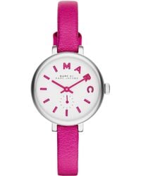 Marc By Marc Jacobs Sally Watch With Leather Strap - Lyst