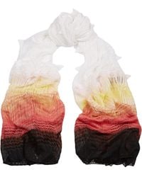 Missoni Ombrã©-Effect Chevron-Knit Cotton-Blend Scarf - Lyst