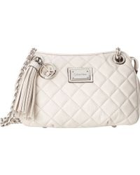 Calvin Klein Quilted Leather Tassel Crossbody - Lyst