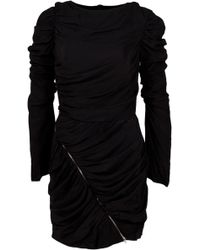 Lublu Drape Mini Dress - Lyst