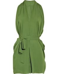 Max Azria Silk-georgette Playsuit - Lyst