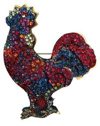 Zelia Horsley Jewellery Cockerel Brooch - Lyst