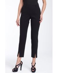 St. John Evening Crepe Ankle Pants - Lyst