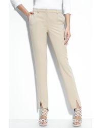 St. John Evening Crepe Ankle Pants - Lyst