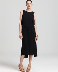 Max Azria Sleeveless Drape Dress - Lyst