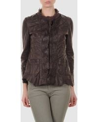 Sonia Villa Sonia Villa Leather Outerwear - Lyst
