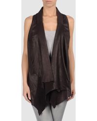 Sonia Villa Leather Outerwear - Lyst