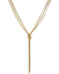 Cara Accessories Metal Ynecklace - Lyst