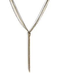 Cara Accessories Metal Ynecklace - Lyst