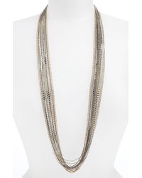 Cara Accessories Long Multistrand Necklace - Lyst