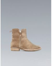 zara beige boots