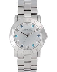 Marc By Marc Jacobs Exclusive To Asos Uk Silver Bracelet with Diamante Detail Watch - Lyst